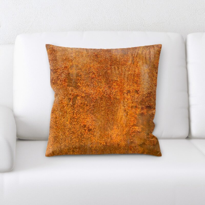 rust throw pillow